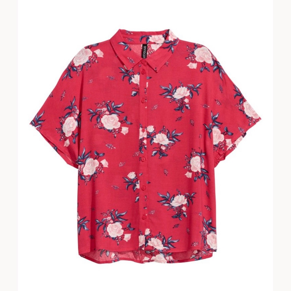 H&M floral button down